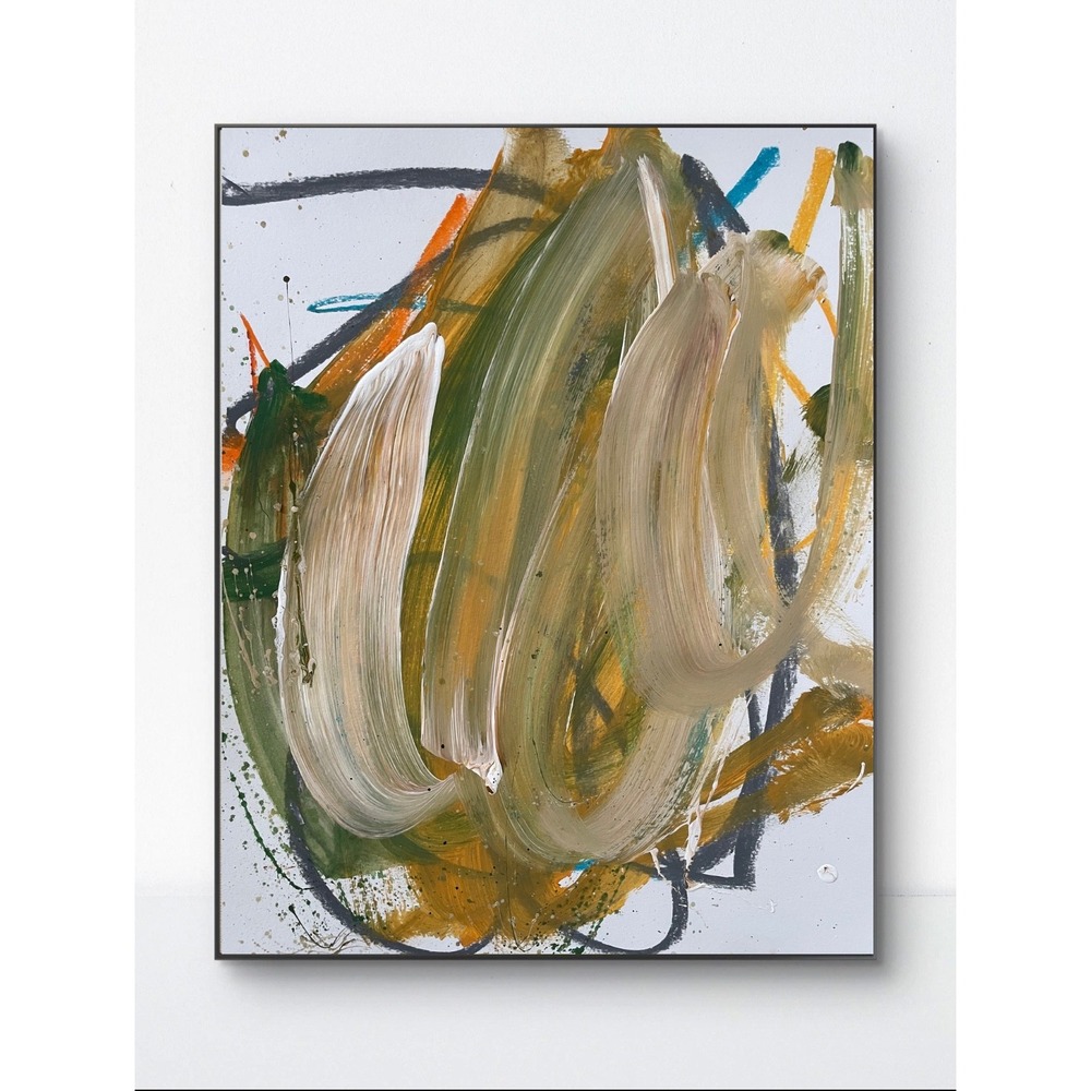 OMAN Earthen Echoes Original Abstract Painting 11x14 Modern Wall Art Decor
